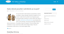 Desktop Screenshot of potimiruvposocju.si